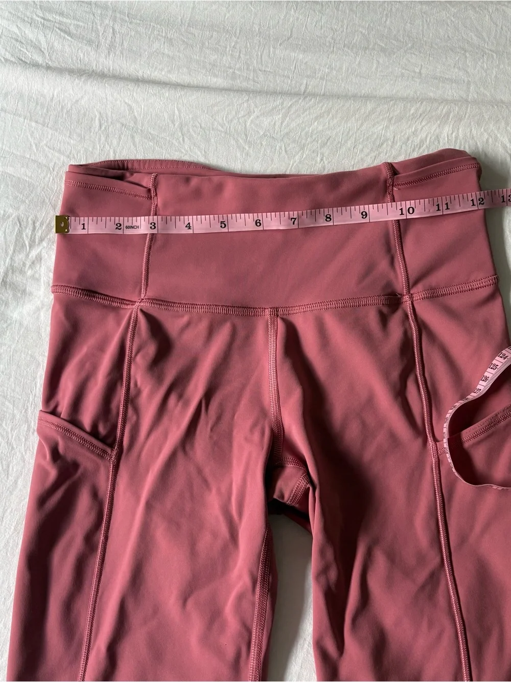 Lululemon Women's Rose Pink High Rise “Fast and Free” Bike Shorts